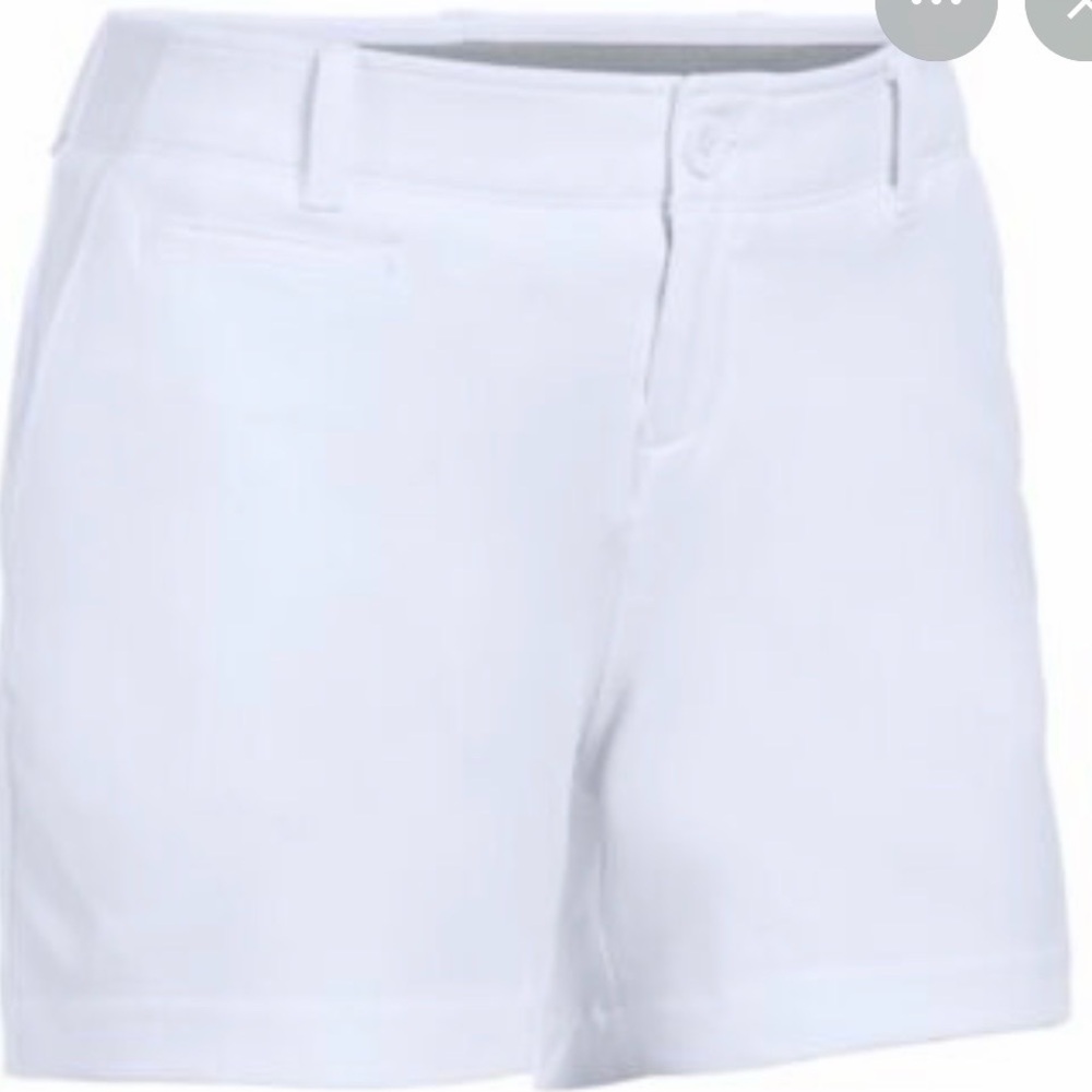 NWT Under Armour Women's White golf shorts - size 8